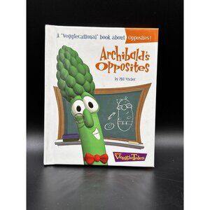 Chick-Fil-A Veggie Tales Archibald’s Opposites Lil Hardback Book Kid’s Meal Vtg